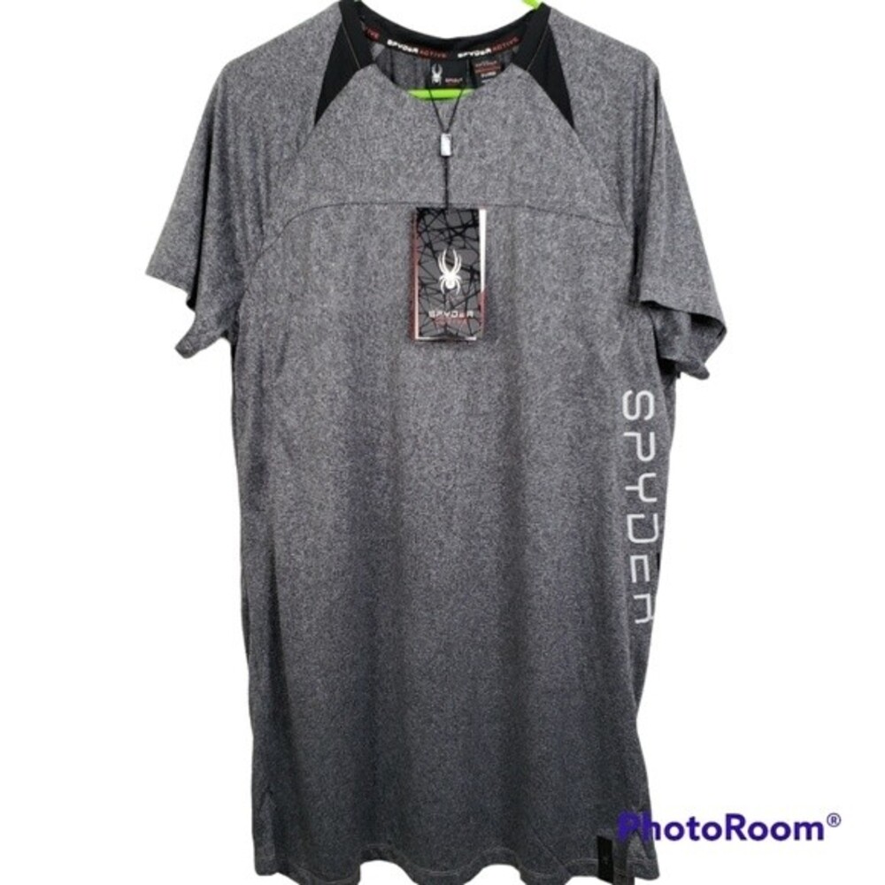 NWT Spyder Active Mens Short Sleeve Shirt Size X-Large